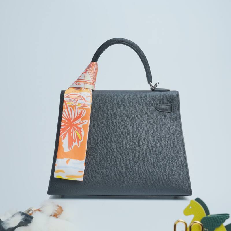 Hermes Kelly Black Epsom shoulder — Premium Replica