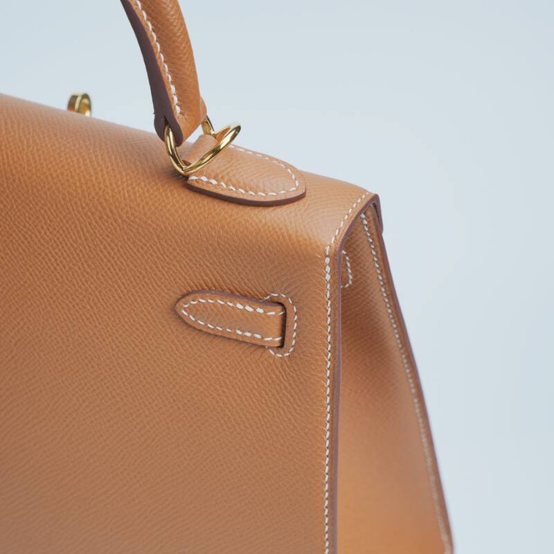 Hermes Kelly Gold Brown Epsom handbag — 1:1 Replica