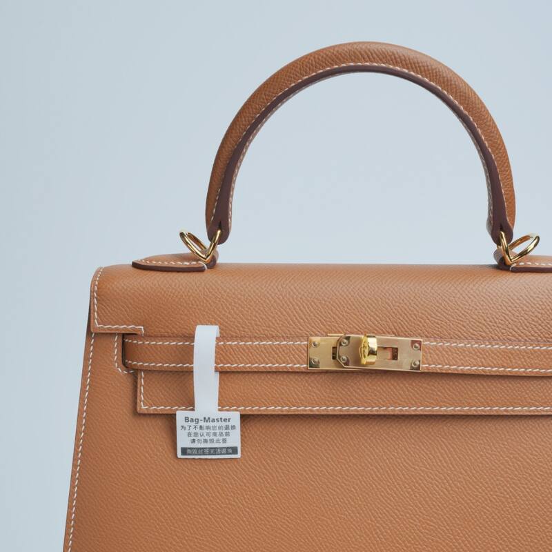Hermes Kelly Gold Brown Epsom handbag — 1:1 Replica