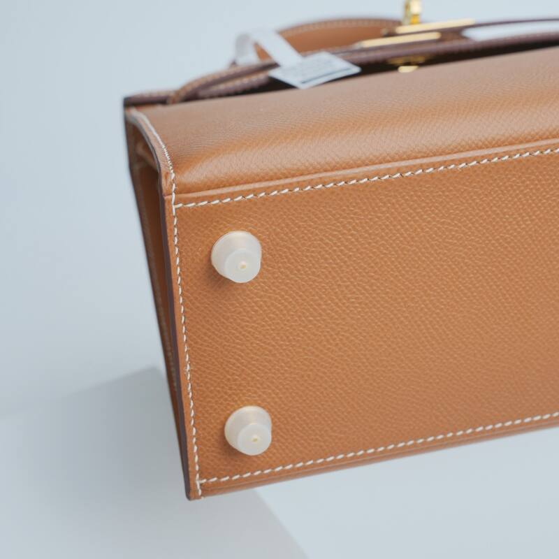 Hermes Kelly Gold Brown Epsom handbag — 1:1 Replica