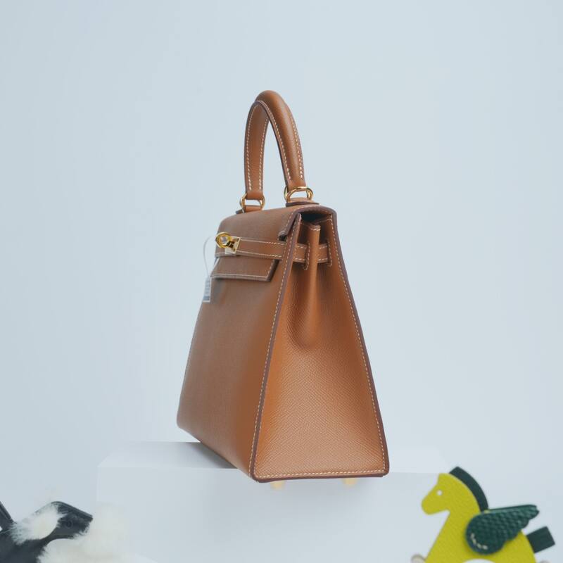 Hermes Kelly Gold Brown Epsom handbag — 1:1 Replica