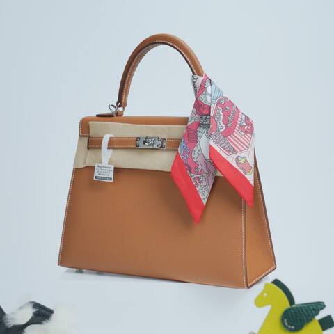 Hermes Kelly Tan Epsom leather shoulder Premium Replica