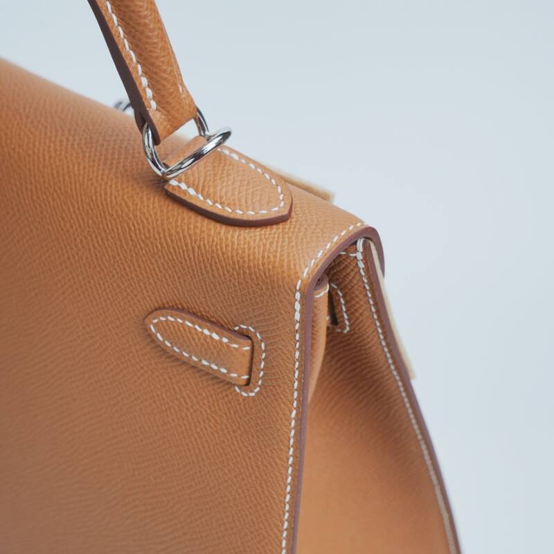 Hermes Kelly Tan Epsom leather shoulder — Premium Replica