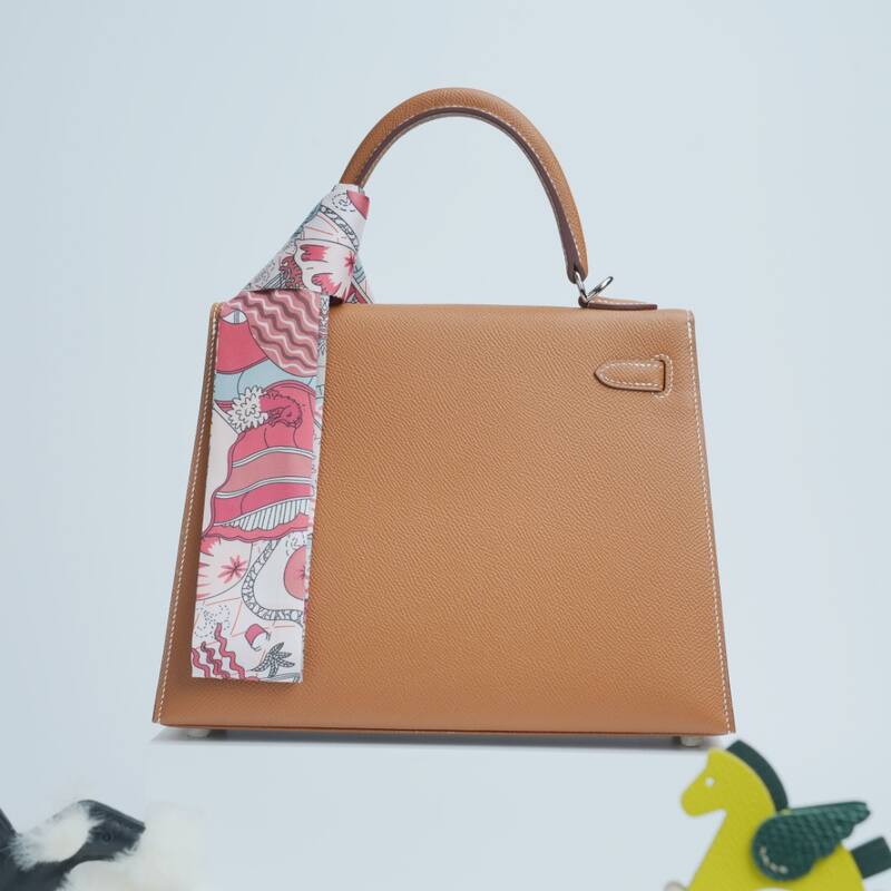 Hermes Kelly Tan Epsom leather shoulder — Premium Replica