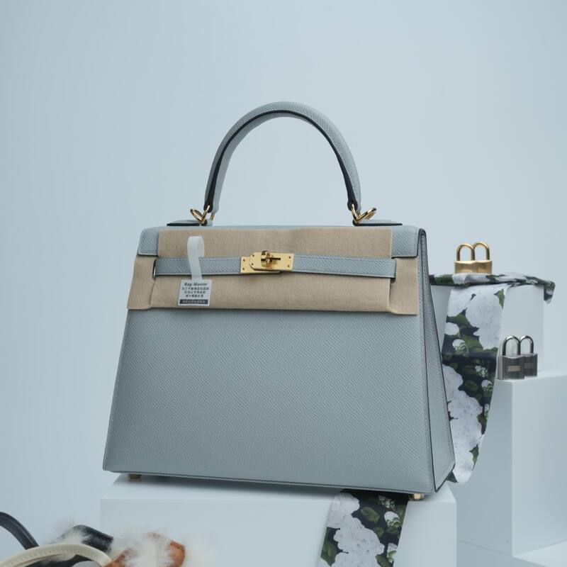 Hermes Kelly Light Blue Epsom shoulder — AAA Quality Replica