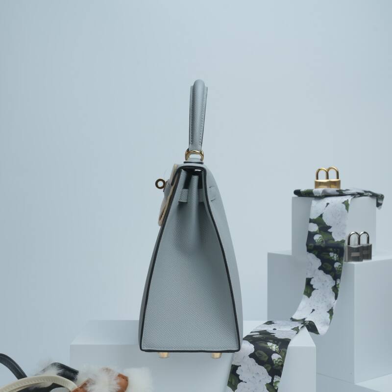 Hermes Kelly Light Blue Epsom shoulder — AAA Quality Replica
