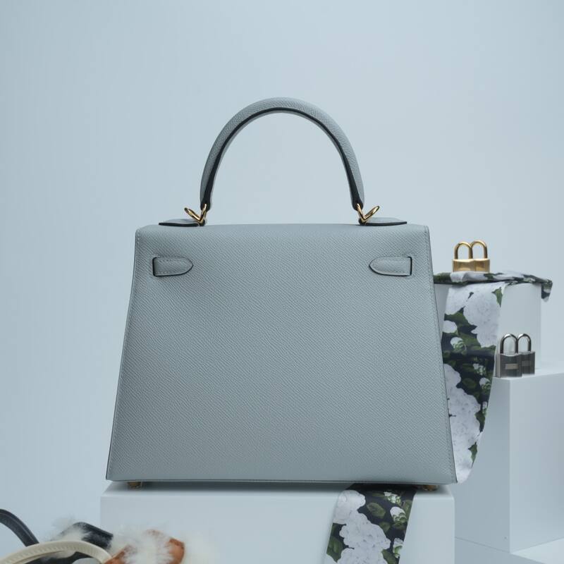 Hermes Kelly Light Blue Epsom shoulder — AAA Quality Replica