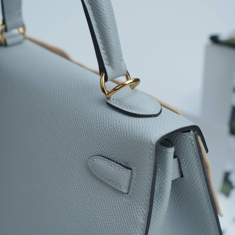 Hermes Kelly Light Blue Epsom shoulder — AAA Quality Replica