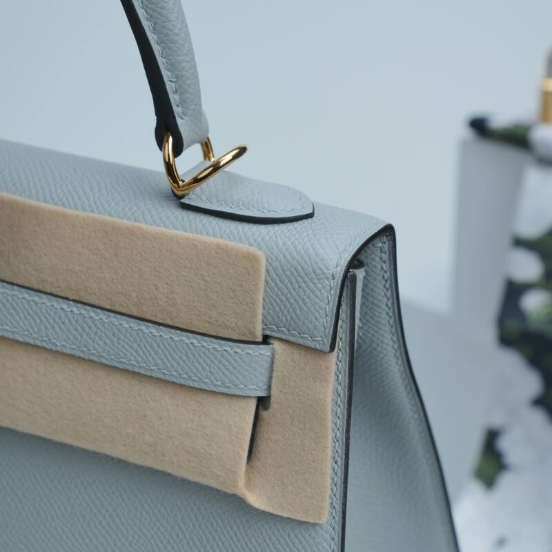 Hermes Kelly Light Blue Epsom shoulder — AAA Quality Replica