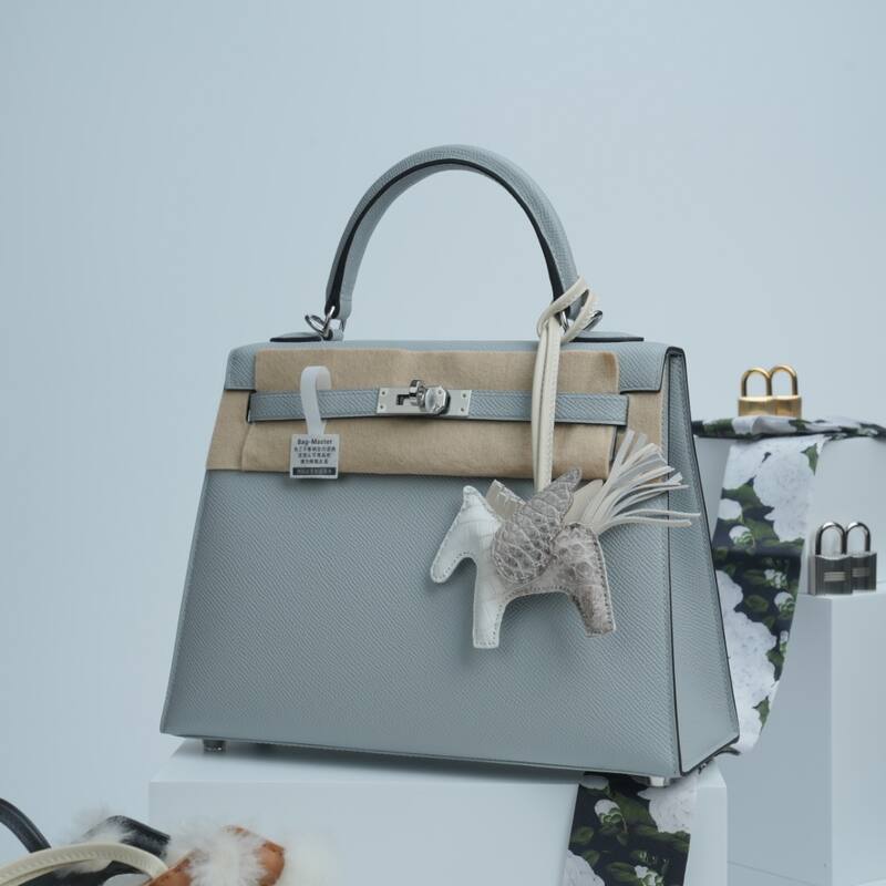 Hermes Kelly Light Blue Epsom everyday — Top Quality Replica