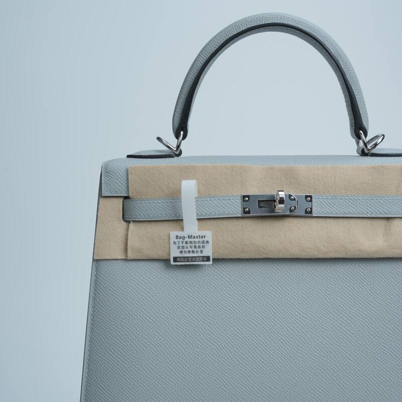 Hermes Kelly Light Blue Epsom everyday — Top Quality Replica