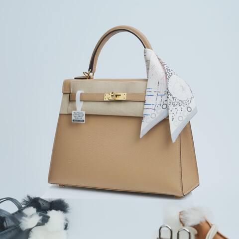 Hermes Kelly Beige Epsom shoulder Top Quality Replica