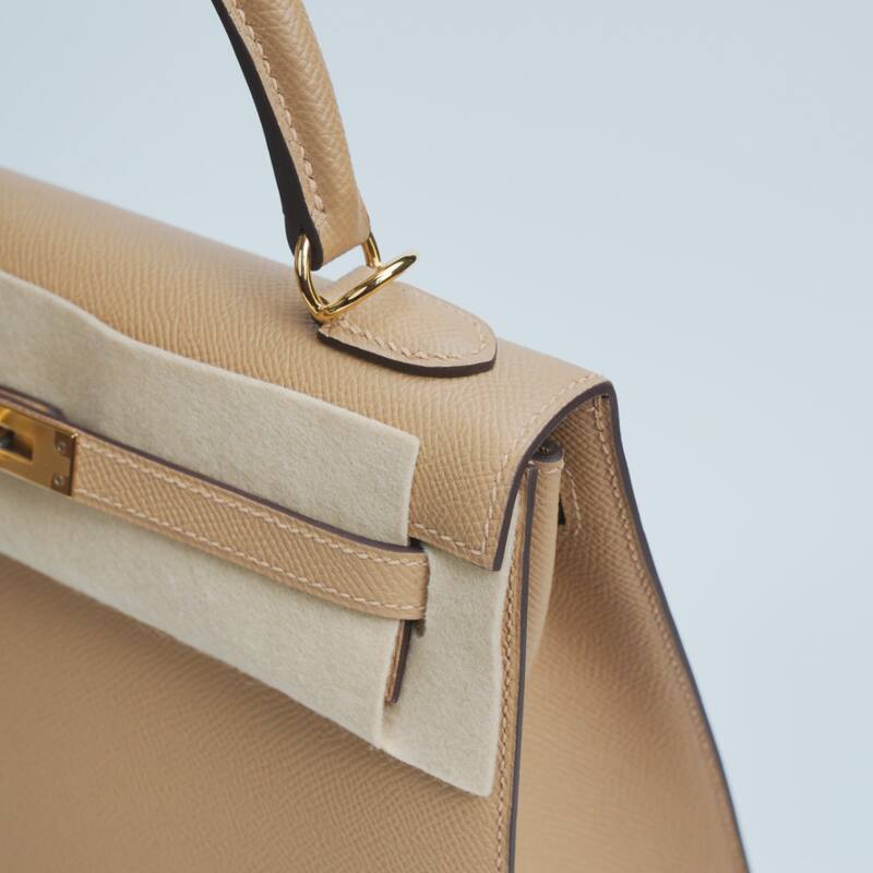 Hermes Kelly Beige Epsom shoulder — Top Quality Replica
