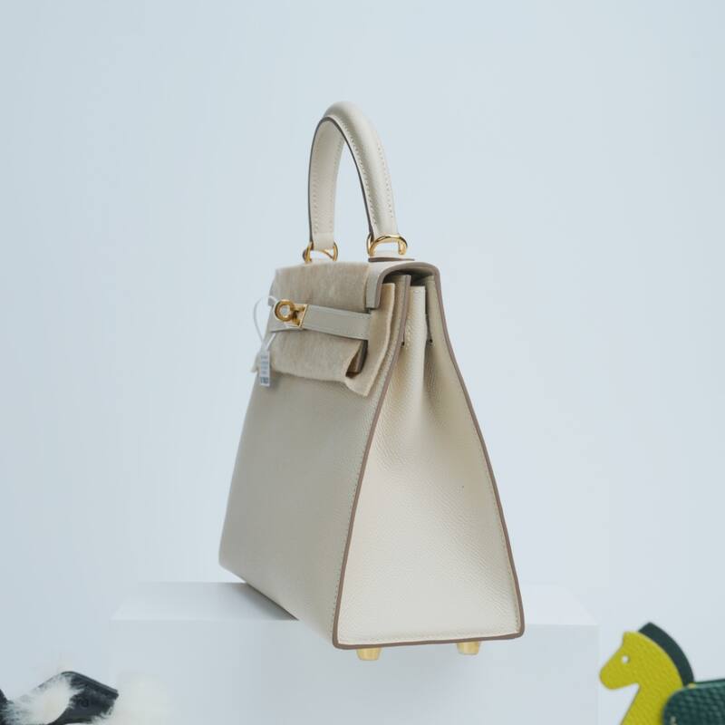 Hermes Kelly Epsom Beige top handle — 1:1 Replica