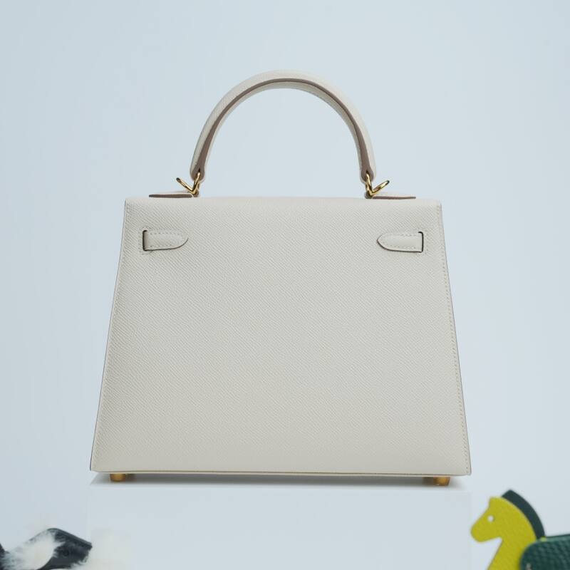Hermes Kelly Epsom Beige top handle — 1:1 Replica