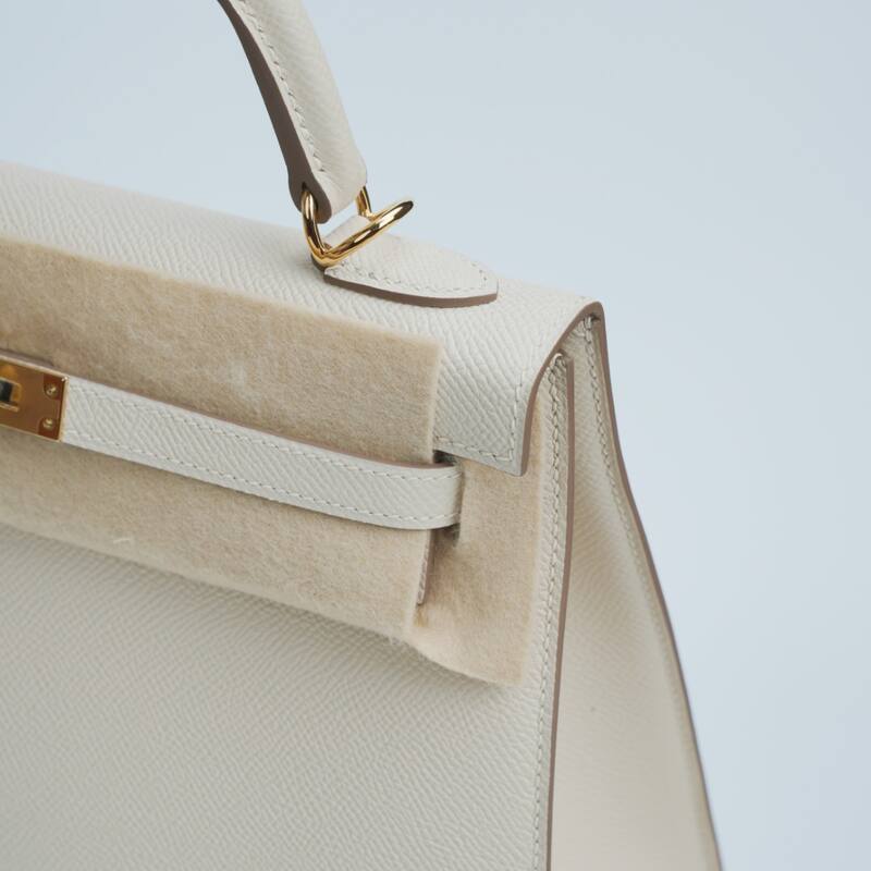 Hermes Kelly Epsom Beige top handle — 1:1 Replica