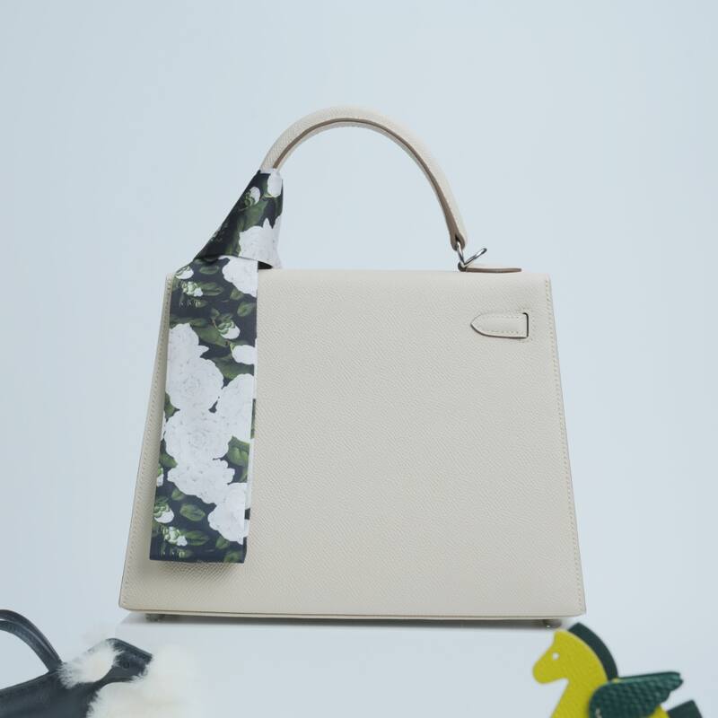 Hermes Kelly Off-white Epsom handbag — Premium Replica