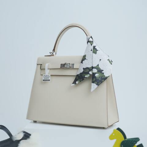 Hermes Kelly Off-white Epsom handbag Premium Replica