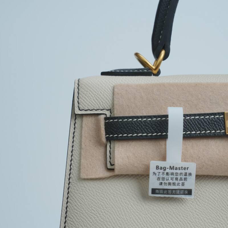 Hermes Kelly Craie Black Epsom handbag — AAA Quality Replica