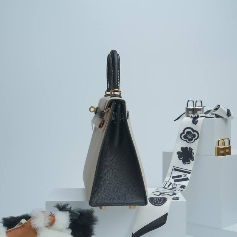 Hermes Kelly Craie Black Epsom handbag — AAA Quality Replica