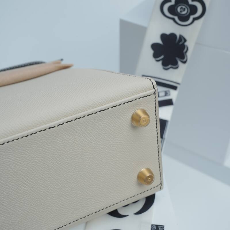 Hermes Kelly Craie Black Epsom handbag — AAA Quality Replica