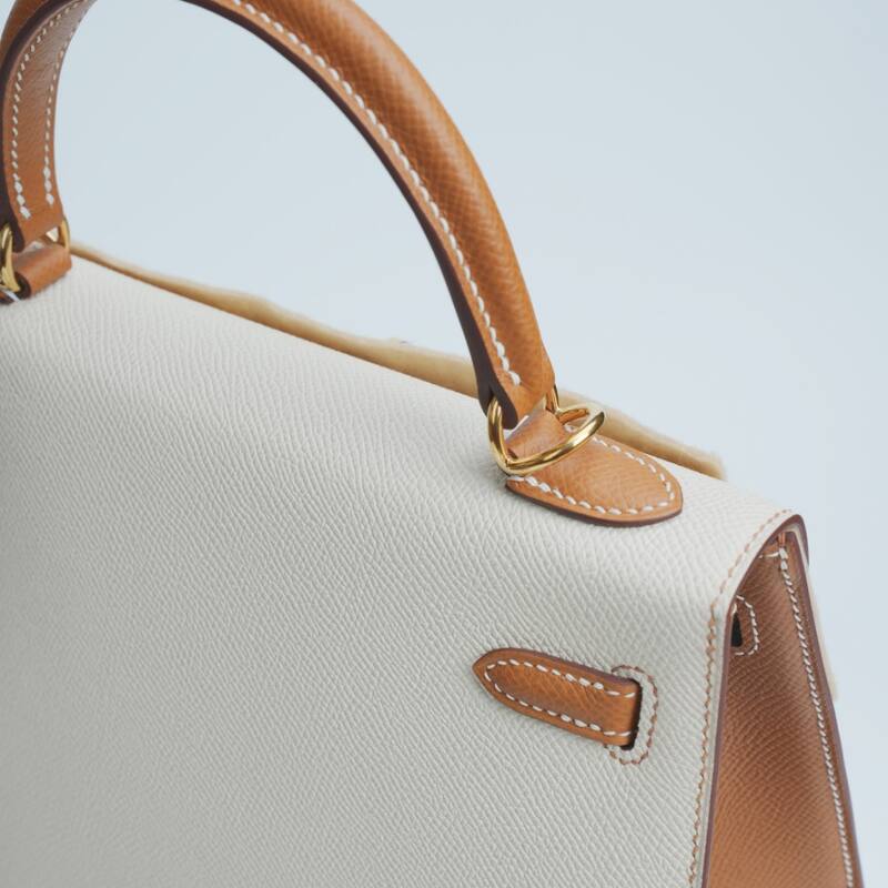 Hermes Kelly Craie Gold Epsom handbag — 1:1 Replica
