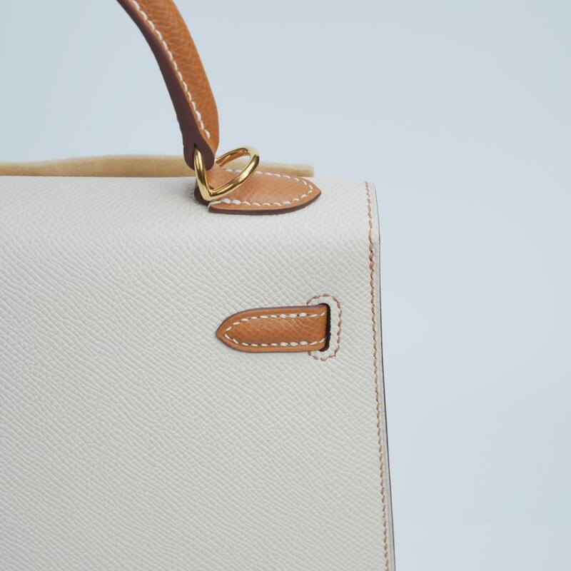 Hermes Kelly Craie Gold Epsom handbag — 1:1 Replica