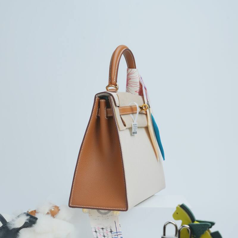 Hermes Kelly Craie Gold Epsom handbag — 1:1 Replica
