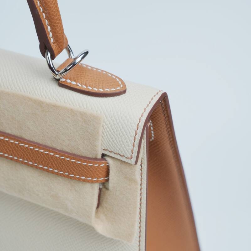 Hermes Kelly Cream Biscuit Epsom shoulder — Top Quality Replica