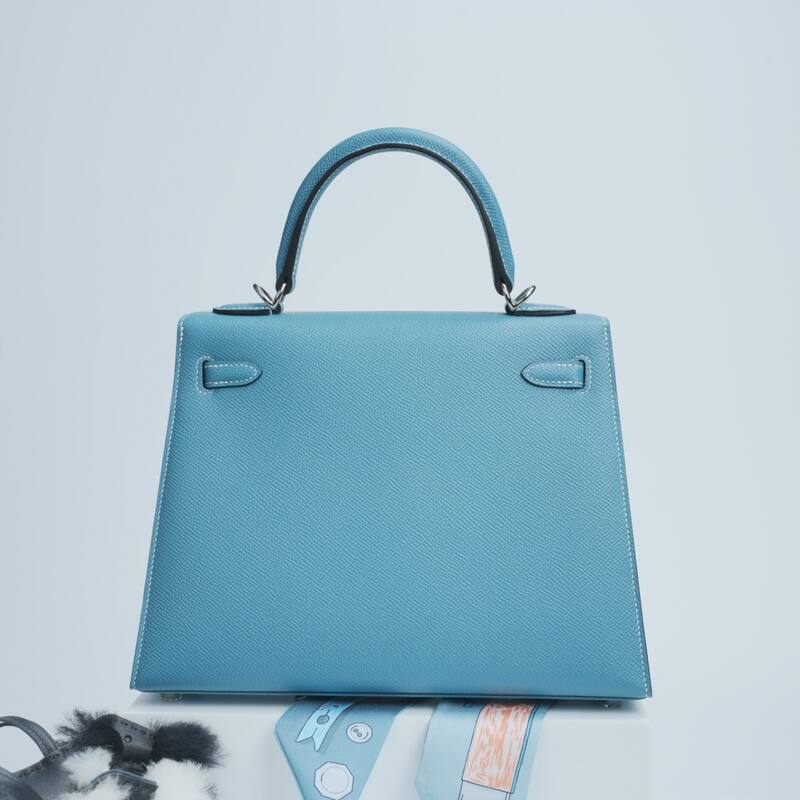 Hermes Kelly Light Blue Epsom shoulder — Premium Replica