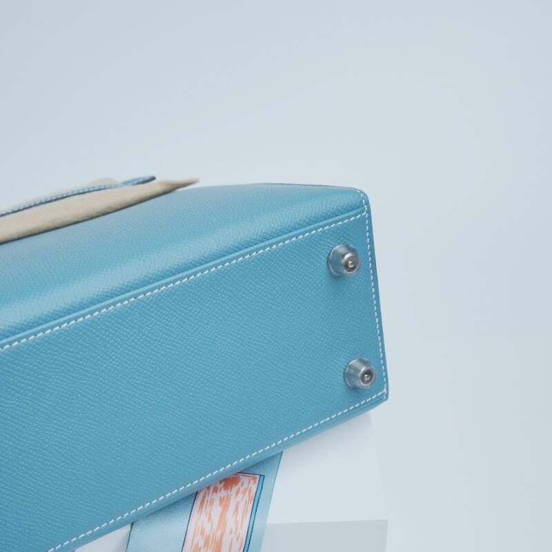 Hermes Kelly Light Blue Epsom shoulder — Premium Replica
