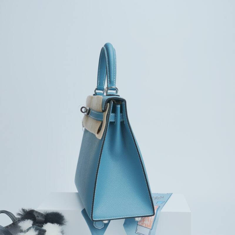 Hermes Kelly Light Blue Epsom shoulder — Premium Replica