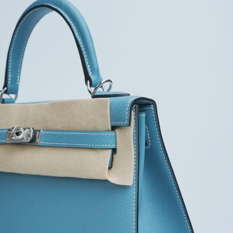 Hermes Kelly Light Blue Epsom shoulder — Premium Replica