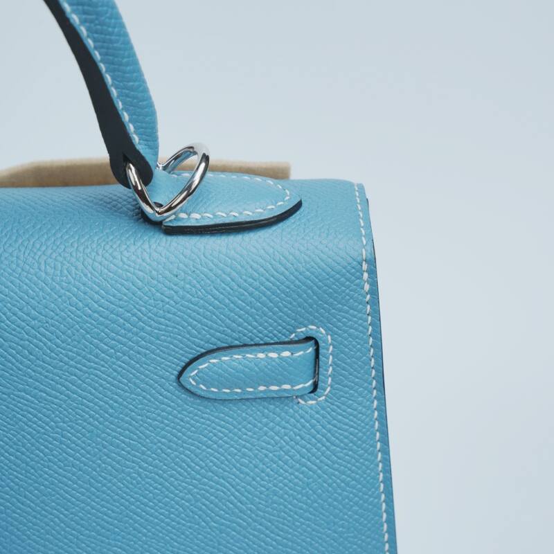 Hermes Kelly Light Blue Epsom shoulder — Premium Replica