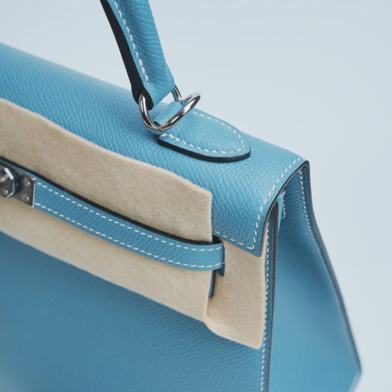 Hermes Kelly Light Blue Epsom shoulder — Premium Replica