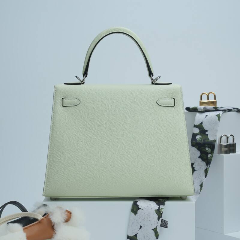 Hermes Kelly Pale green Epsom handbag — Premium Replica
