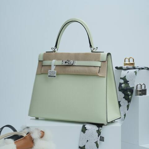 Hermes Kelly Pale green Epsom handbag Premium Replica