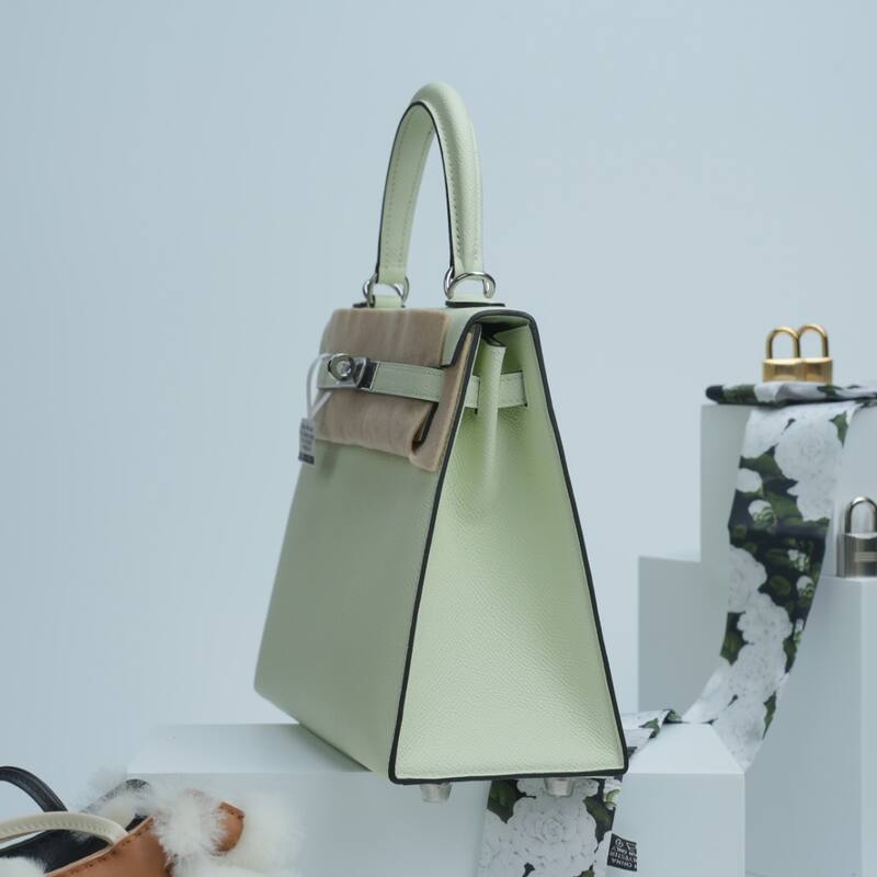 Hermes Kelly Pale green Epsom handbag — Premium Replica