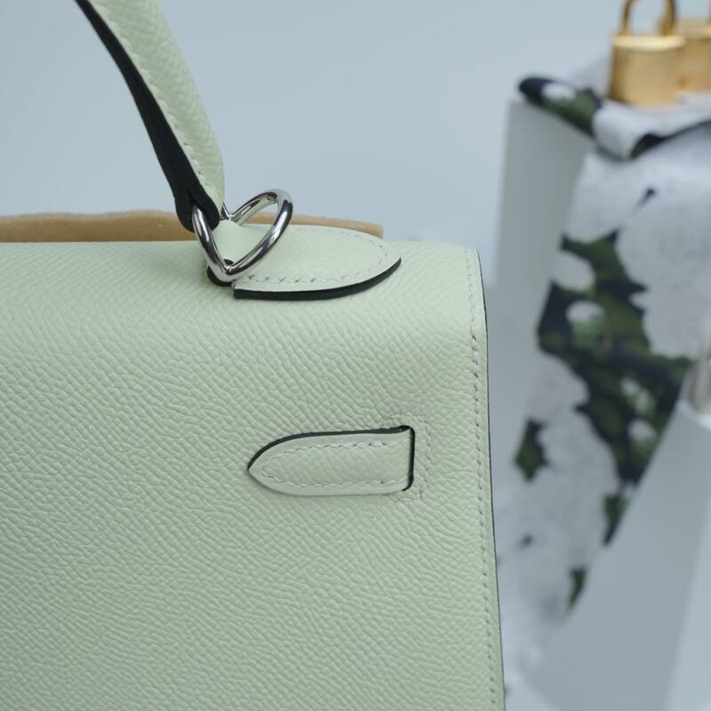 Hermes Kelly Pale green Epsom handbag — Premium Replica
