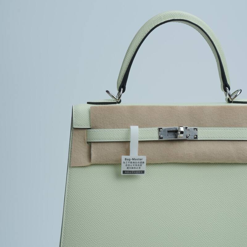 Hermes Kelly Pale green Epsom handbag — Premium Replica