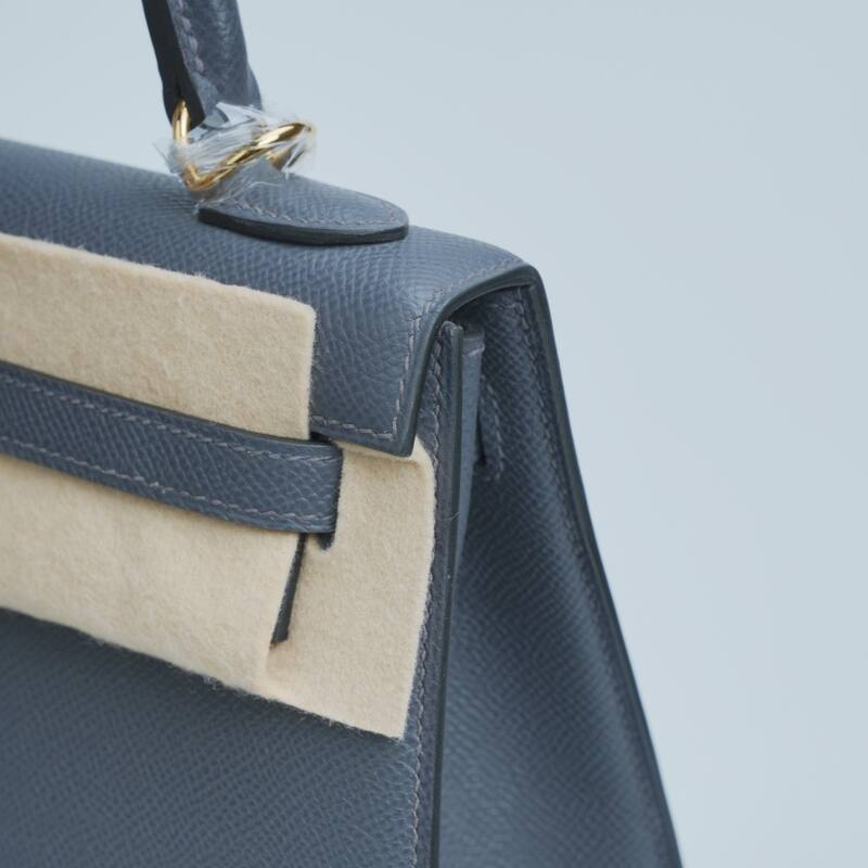 Hermes Kelly Blue-grey Epsom shoulder — 1:1 Replica