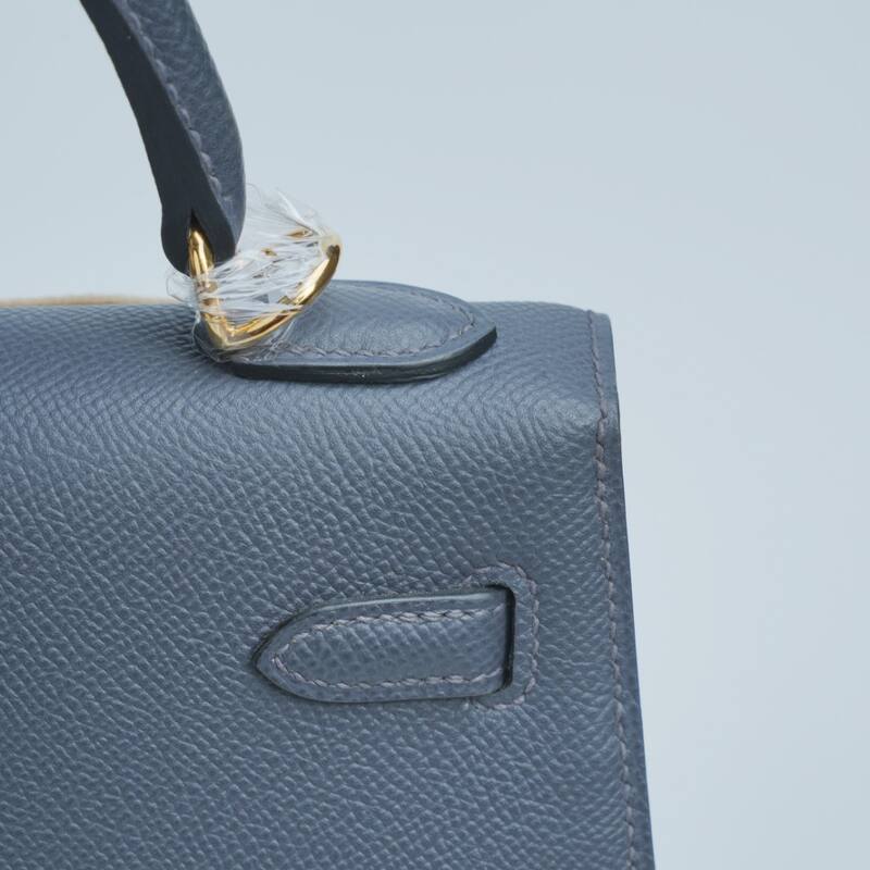 Hermes Kelly Blue-grey Epsom shoulder — 1:1 Replica
