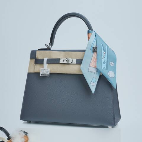 Hermes Kelly Blue Epsom shoulder AAA Quality Replica