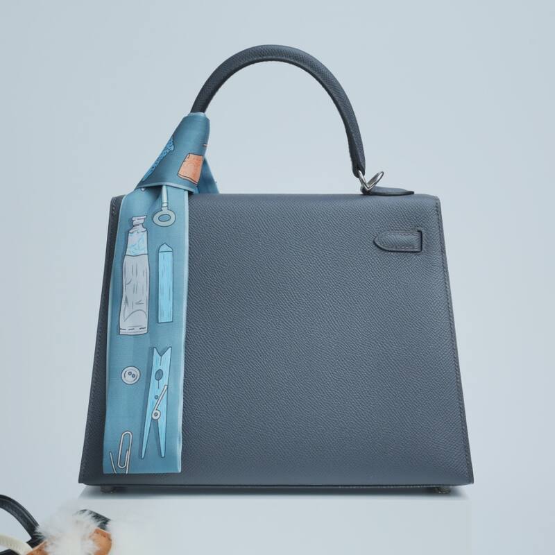 Hermes Kelly Blue Epsom shoulder — AAA Quality Replica