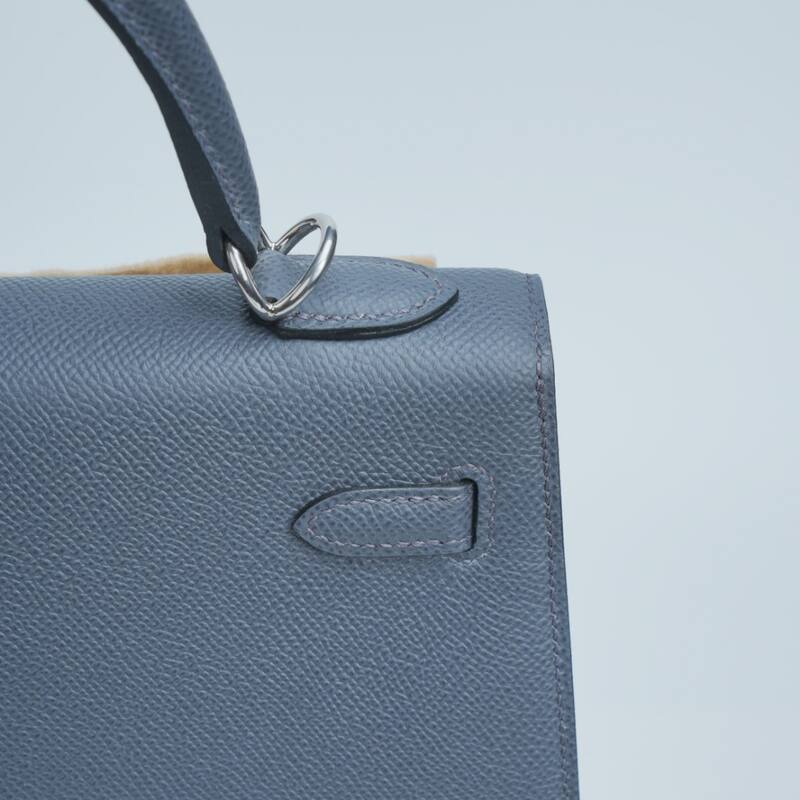 Hermes Kelly Blue Epsom shoulder — AAA Quality Replica