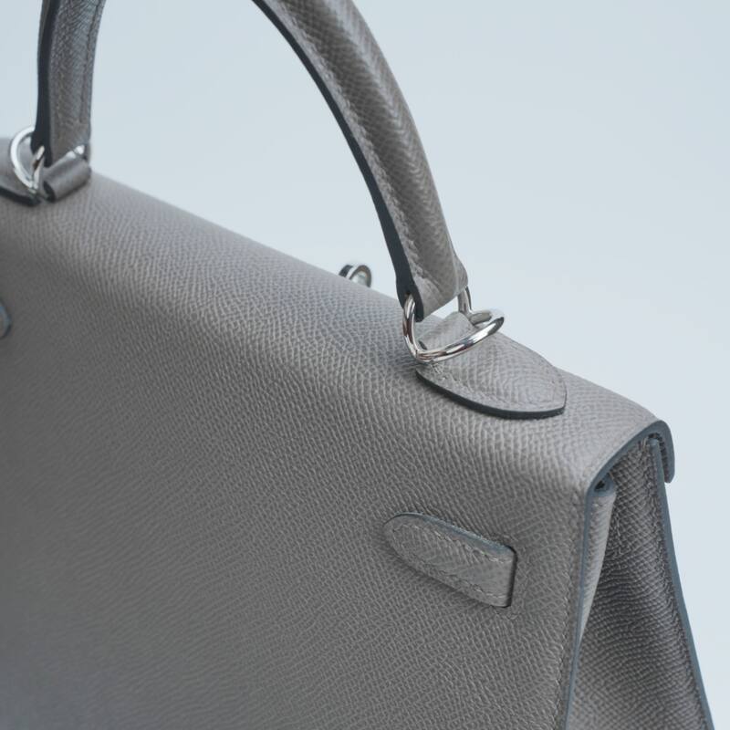 Hermes Kelly Grey Epsom shoulder — Top Quality Replica