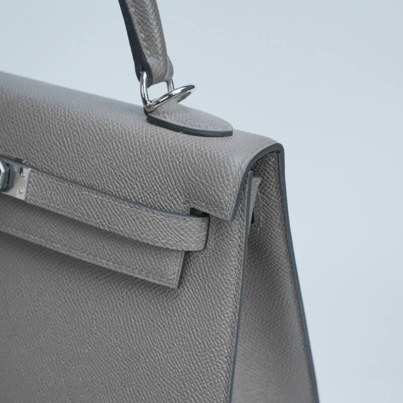 Hermes Kelly Grey Epsom shoulder — Top Quality Replica