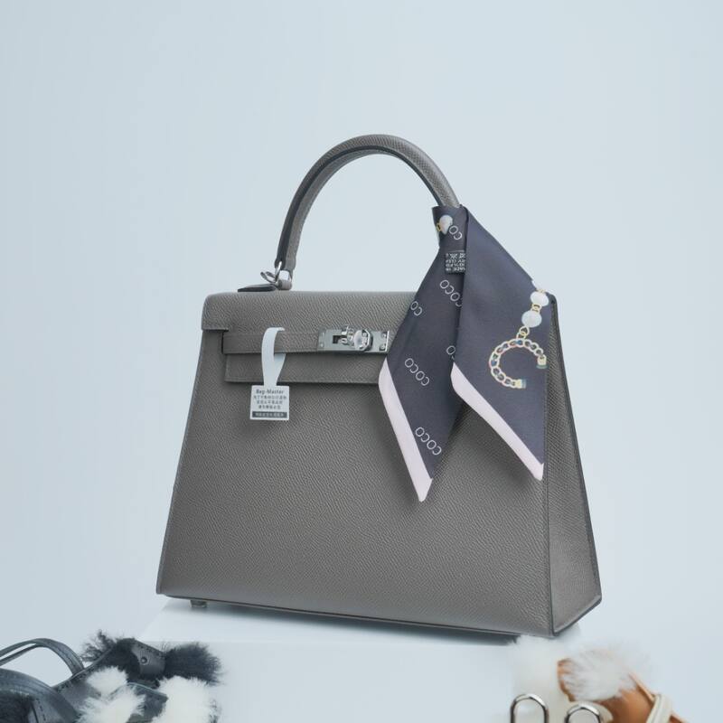 Hermes Kelly Grey Epsom shoulder — Top Quality Replica