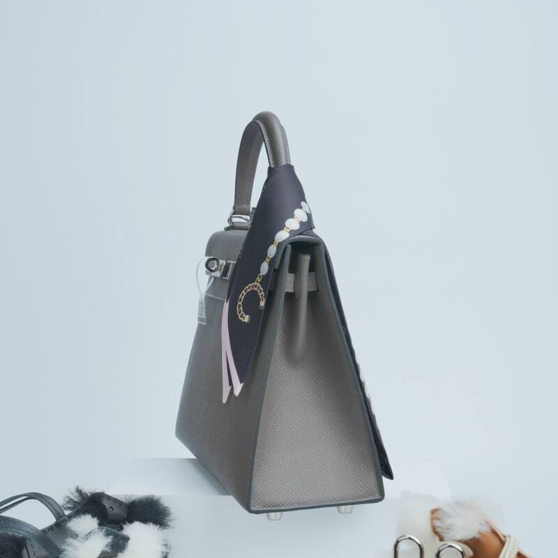 Hermes Kelly Grey Epsom shoulder — Top Quality Replica