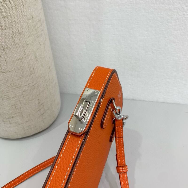 Hermes Orange crossbody — Top Quality Replica